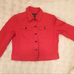 Ralph Lauren Red Jean Jacket